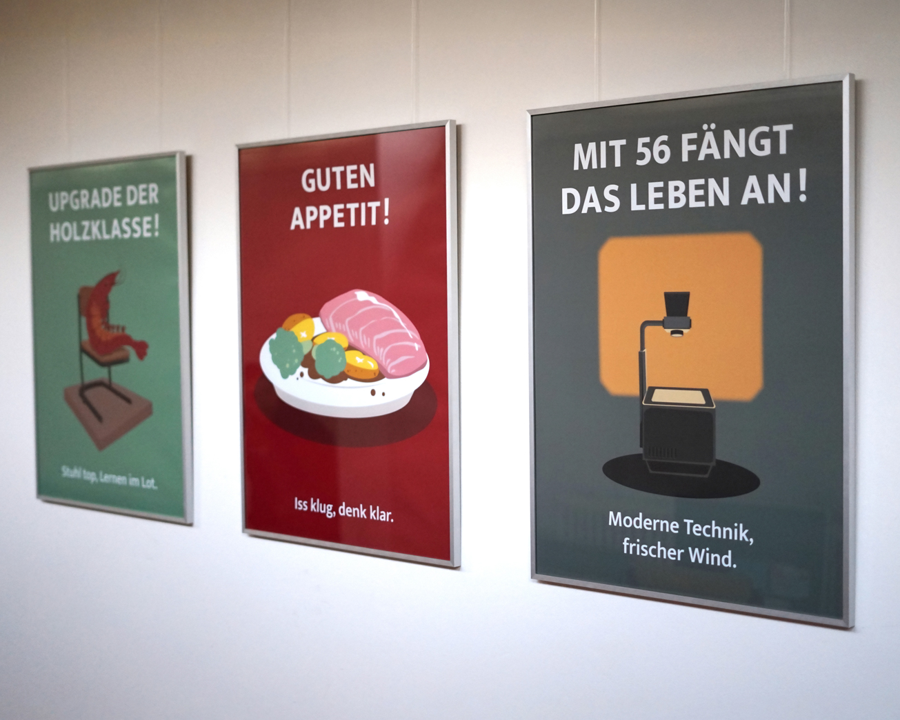 Probehängen in der Schule