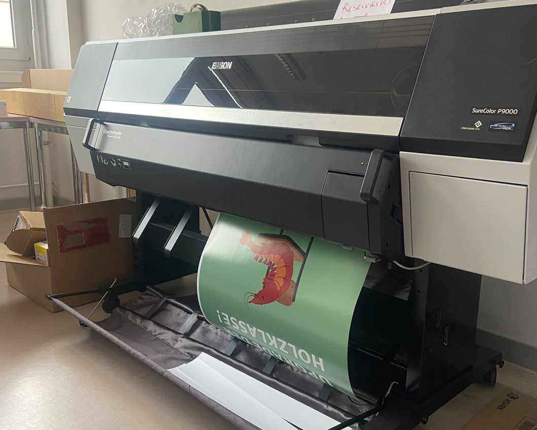 Druck der Plakate